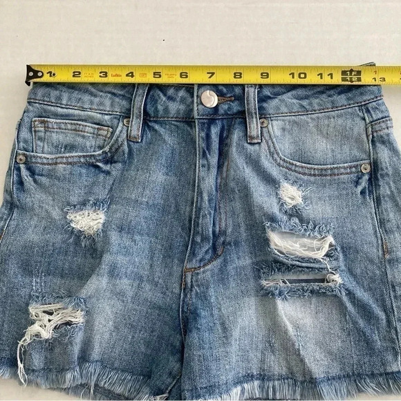 Joe's Jeans Distressed High‎ Waist Shorts Size 26 - Picture 8 of 10